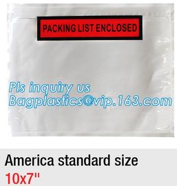 C4-C7 size PP self-adhesive transparent packing list envelopes, Dhl Fedex Custom Design And Logo Printing Packing List E supplier