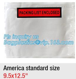 C4-C7 size PP self-adhesive transparent packing list envelopes, Dhl Fedex Custom Design And Logo Printing Packing List E supplier