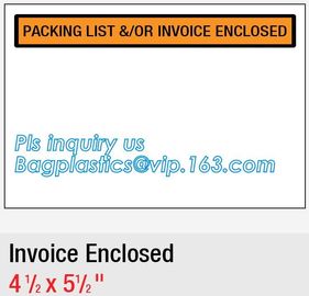 FedEx packing list envelope adhesive tape bag Pressure Sensitive zip lock packing list envelope, Post Fedex Plastic Expr supplier