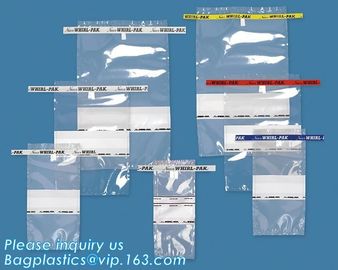 Fisherbrand™ Sterile Polyethylene Sampling Bags Capacity: 120mL, Bags with Flat-Wire Closures, Sample Collection and Tra supplier