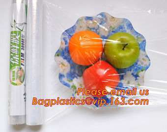 Plastic PVC Stretch Cling Film for Food Wrap, Good price pvc heat resistant static cling film for food wrap, bagease pac supplier