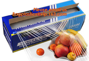 Plastic PVC Stretch Cling Film for Food Wrap, Good price pvc heat resistant static cling film for food wrap, bagease pac supplier