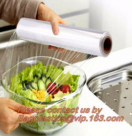 PE food wrap, PVC cling film plastic wrapping film for food wrap, High Strength Food Grade PE Plastic Cling Film Wrap supplier