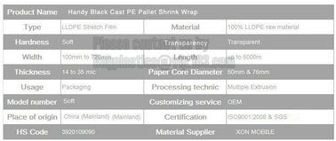 Shrink Wrap Packing Stretch Film Roll, PE strech film Pallet shrink wrap jumbo roll stretch film cling film wrap nanya w supplier