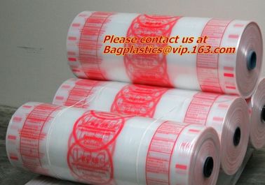 7 layer coex blue transparent plastic layflat tubing roll blown one side heat sealable flm, high barrier coex blown mach supplier