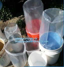 Chemical Resistant Water Proof Heavy Duty Round Bottom Cylinder,round square bottom inner drum rubbish bin liner plastic supplier