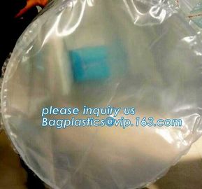 bottom unloading PE liner bag, round bottom bucket liner, plastic pail liner, circle round bottom liner for liquid and p supplier