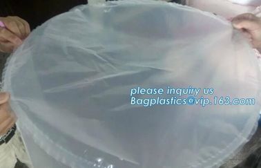 bottom unloading PE liner bag, round bottom bucket liner, plastic pail liner, circle round bottom liner for liquid and p supplier