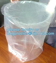 Plastic Drum Liners on Roll, Elastic Band Plastic Drum Covers, Round Bottom Plastic Drum Liners, round bottom, square bo supplier