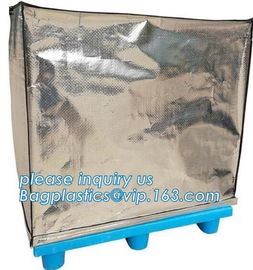 Aluminum Foil Bubble Insulation Material Vapour Battier Pallet Cover, Thermal insulated pallet blankets, supplier