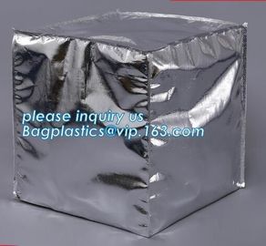 Reflective Bubble Foil Blanket for pallet cover, Thermal insulated pallet cover aluminum foil insulation bag container f supplier