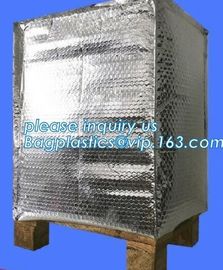 Reflective Bubble Foil Blanket for pallet cover, Thermal insulated pallet cover aluminum foil insulation bag container f supplier