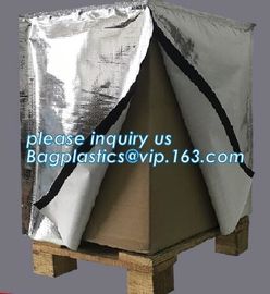 Reflective Bubble Foil Blanket for pallet cover, Thermal insulated pallet cover aluminum foil insulation bag container f supplier