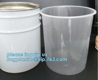 Plastic rigid round bottom drum liner, antistatic rigid pail liners, Rigid Pail liners/5 gallon bucket liner, Barrel Lin supplier