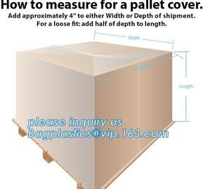 48 x 48 x 96&quot; 1 Mil ldpe Clear Pallet Covers, Eco-friendly Reusable Pallet Wrap Pallet Cover, Disposable CPE Waterproof supplier