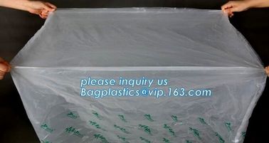 Giant jumbo big size poly pallet cover packaging bags with competitive price, 36 x 27 x 65&quot; 1 Mil ldpe Clear Pallet Cove supplier