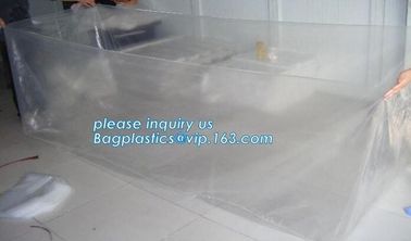 Giant jumbo big size poly pallet cover packaging bags with competitive price, 36 x 27 x 65&quot; 1 Mil ldpe Clear Pallet Cove supplier