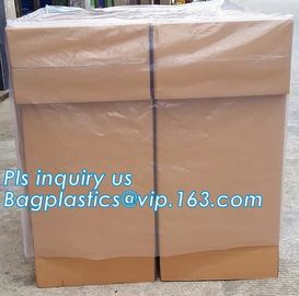 Plastic Pallet Cover Suppliers Printable Polyethylene Pallet Cover Bags, easy cleaning waterproof pallet cover, BAGPLAST supplier