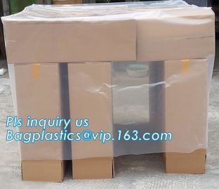 Plastic Pallet Cover Suppliers Printable Polyethylene Pallet Cover Bags, easy cleaning waterproof pallet cover, BAGPLAST supplier