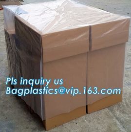 Plastic Pallet Cover Suppliers Printable Polyethylene Pallet Cover Bags, easy cleaning waterproof pallet cover, BAGPLAST supplier