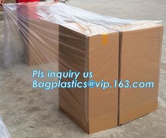 Heavy Duty Extra Big Jumbo Clear Poly Bags For Pallet Covers, Plastic Material and PE Plastic Type reusable pallet cover supplier