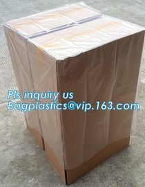 Heavy Duty Extra Big Jumbo Clear Poly Bags For Pallet Covers, Plastic Material and PE Plastic Type reusable pallet cover supplier