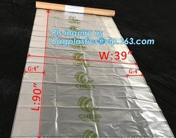 Gusseted Side/Square Bottom Pallet Bags PE Pallet Covers, Giant Black Opaque Poly Bag Pallet Covers and Liners, vinyl co supplier