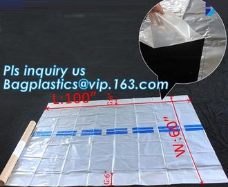 Gusseted Side/Square Bottom Pallet Bags PE Pallet Covers, Giant Black Opaque Poly Bag Pallet Covers and Liners, vinyl co supplier