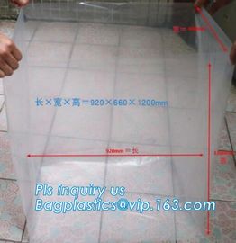 Disposable PE Plastic Pallet Covers bag on Roll, Waterproof Pallet Cover Plastic PE for Europallet 80x120x250 cm, BAGEAS supplier