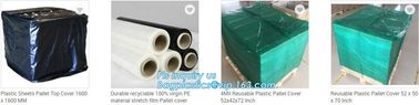 Disposable PE Plastic Pallet Covers bag on Roll, Waterproof Pallet Cover Plastic PE for Europallet 80x120x250 cm, BAGEAS supplier