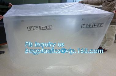 LDPE bag Large square bottom bag on roll pallet cover bag rubbish bag Garbage bag HDPE bag, reusable pallet wrap top cov supplier