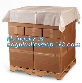 moisture proof reusable virgin plastic pallet cover, poly square bottom bag pallet top cover bags plastic vinyl cover fo supplier