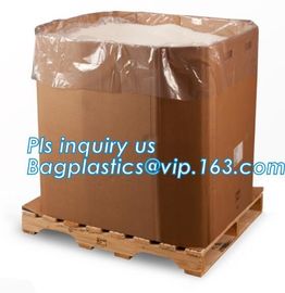 moisture proof reusable virgin plastic pallet cover, poly square bottom bag pallet top cover bags plastic vinyl cover fo supplier