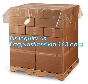 moisture proof reusable virgin plastic pallet cover, poly square bottom bag pallet top cover bags plastic vinyl cover fo supplier