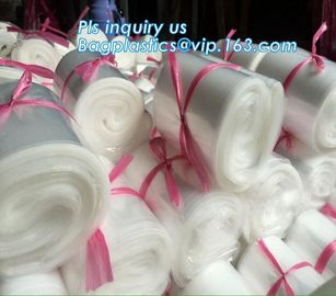 LDPE Plastic Flat Poly Bag with Suffocation Warning, 1 Mil Clear Flat Poly Bags, LDPE Lay Flat Poly Bags Flat Drum Liner supplier