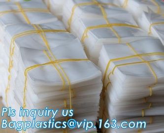 Plastic 2mil PE Flat Poly Bag For Food Packaging, PE Flat Poly Bag With Side Gusset For Food Packaging, Flat Opening OPP supplier