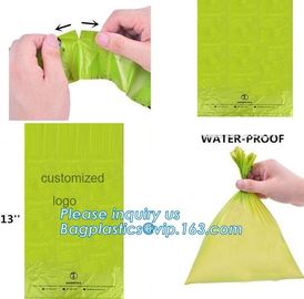 Custom Printed Biodegradable Pet Dog Disposal Poop Waste Bag, Pet Waste Bags Biodegradable Pet Dog Poop Bag, bagplastics supplier