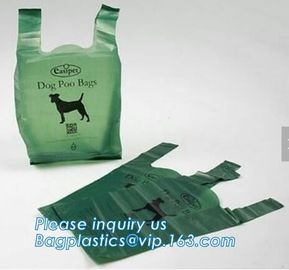 Biodegradable Plastic Portable Bone-shaped Dog Pet Poop Waste Bags with Dispenser, premium custom logo dog waste poop ba supplier