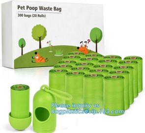 Pet Poop Bag Pet Waste Pooper Scooper Bags, Pill /Bone Shape Pet Dog Poop Bag Carrier Holder Dispenser Poop Bags Set Pet supplier