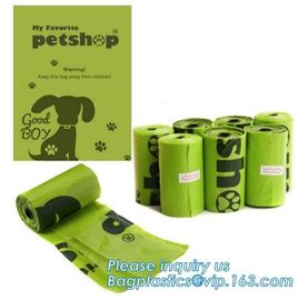 Eco-Friendly Outdoor Dog Cleaning Waste Bag Pet Poop Bags, biodegradable plastic pet cat dog waste bag drawstring dog po supplier