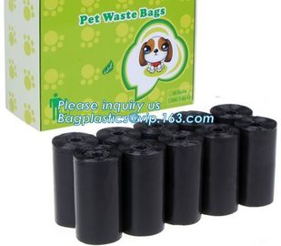 pet poop bag dog waste bag with dispenser, 20 Bags Per Roll Hot Selling Pet Cleaning Products Dog Poop Waste Bags, bagea supplier