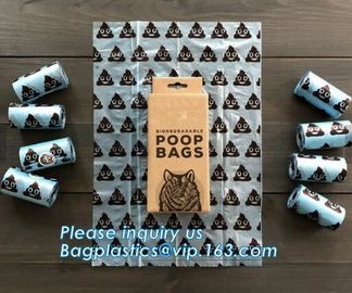 Eco-Friendly 100% Biodegradable PLA Dog Pet Waste Poop Bags, Biodegradable Plastic Dog Pet Waste Poop Bags, bagplastics supplier