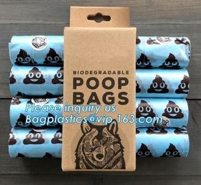 Eco-Friendly 100% Biodegradable PLA Dog Pet Waste Poop Bags, Biodegradable Plastic Dog Pet Waste Poop Bags, bagplastics supplier