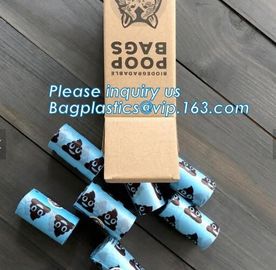 Eco-Friendly 100% Biodegradable PLA Dog Pet Waste Poop Bags, Biodegradable Plastic Dog Pet Waste Poop Bags, bagplastics supplier