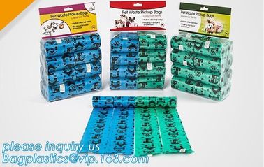 Poop Bags With Handles, scented bags with handles, Pick Pocket Pouch, Doggie Waste Bag Dispenser, compostable, epi, d2w supplier