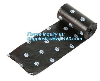 LED Flashlight Dog Waste Bag Dispenser Holder with Pet Waste Bag Poop Roll Bags, BPI ASTM D6400 EN13432 Approval Customi supplier