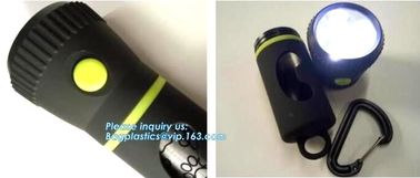 LED Flashlight Dog Waste Bag Dispenser Holder with Pet Waste Bag Poop Roll Bags, BPI ASTM D6400 EN13432 Approval Customi supplier