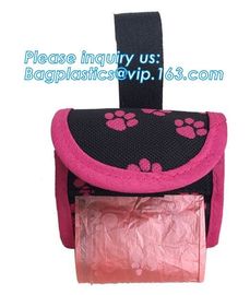 Bone Shape Plastic Custom Pet Dog Waste Bag with Dispenser, Dog shape Dog Waste Poop bags Holder pet Poop Bag Dispenser supplier