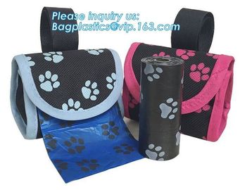 Bone Shape Plastic Custom Pet Dog Waste Bag with Dispenser, Dog shape Dog Waste Poop bags Holder pet Poop Bag Dispenser supplier