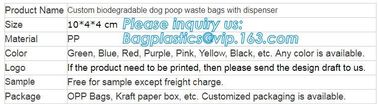 biodegradable dog poop bags/dog waste bags with dispenser, Dog Waste Bags with Dispenser and Leash Clip/Pet waste bag supplier